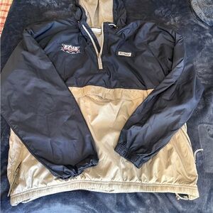 Columbia PFG FAU Owls Navy and Tan Lightweight Jacket